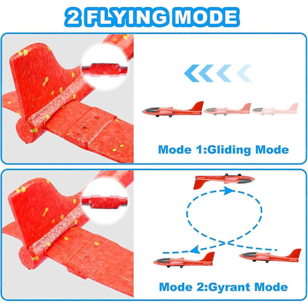 4-pack Glidflygplan, Handkastande Skumflygplan, Manuellt Kastande Plan, Utomhus Handkastande Leksaksflygplan, Skumflygplan för Pojkar & Flickor[HK]