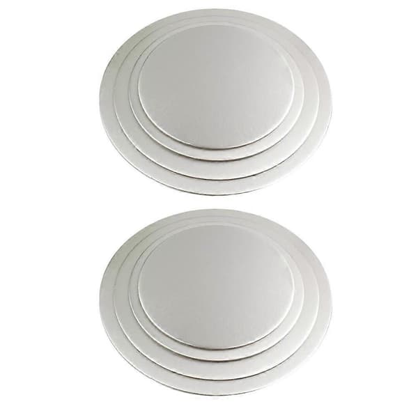 Egg Cake Boards Mousse Serveringsbase for å holde kaken oppe 8 stk Sølv[HK]
