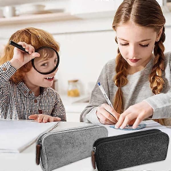 Pennfodral, multifunktionell brevpappersväska i filt, skolmaterial[HK]