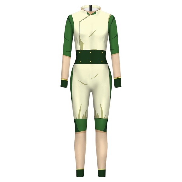 HK  Avatar: The Last Airbender Toph Bengfang Cosplay Jumpsuit Zentai Bodysuit Halloween Party Cosplay Catsuit Fancy Dress S Jumpsuit