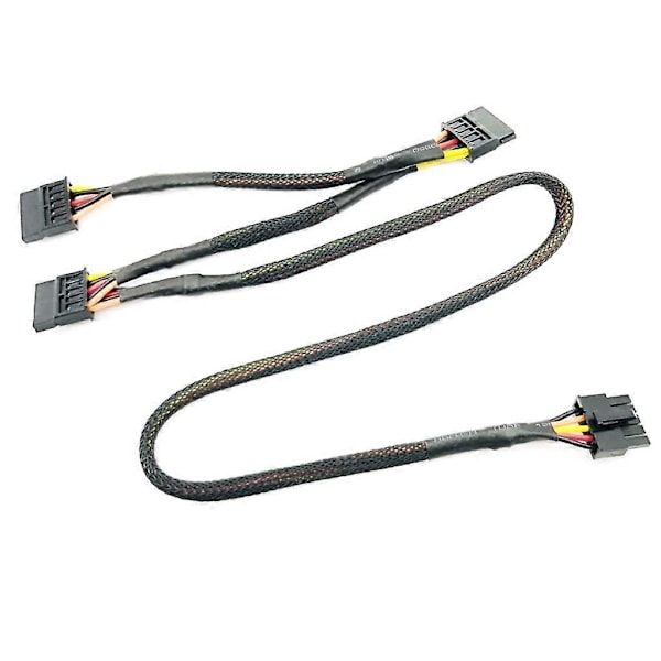 5-nastainen - 3 SATA-virtajohto, 5-nastainen uros - 3 SATA 15-nastainen naarasjakaja-adapteri [HK]