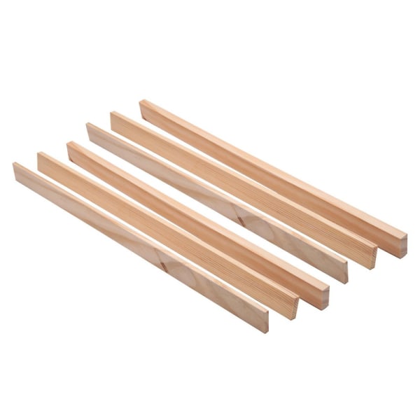 6 stk./sæt Mudderrullende Stick Guide Mudboard Guide Træstrimler Gør-det-selv Keramiske Mudboard Formeværktøj Lærer keramikværktøj[HK] Wood color