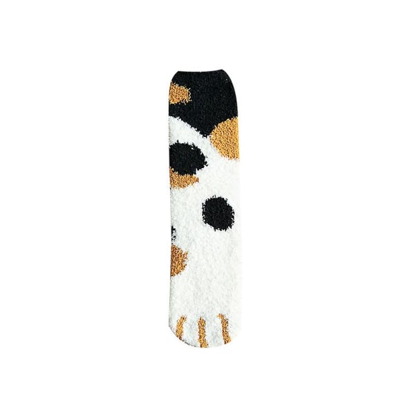 Cat Claw Socks Fluffy Cat Sovesokker Komfortable kattetøfler Varme vintersokker for kvinner([HK])