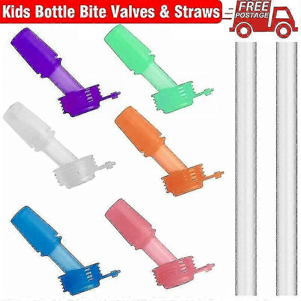 Udskiftningsventiler til Camelbak Eddy Kids drikkedunk - Passer til alle størrelser med sugerør [HK] White