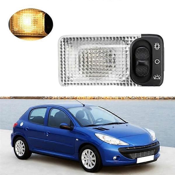 Bilinteriörlampsats med kopp och lins 6362AC 6362K9 6362P3 Tillbehör Perfekt[HK]