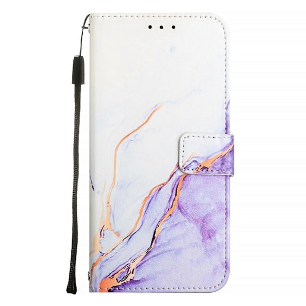 Marmor Läderfodral för TCL 501[HK] White Purple