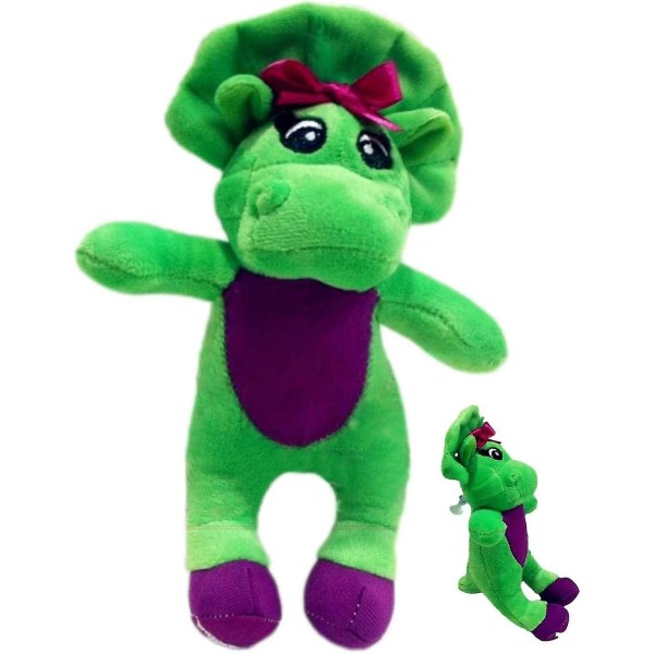 Barney gosedjur | Dinosaurien Barney | Barney Plysch | Caterpillar leksak med ljus | Singing Friend Dinosaur Barney's Adventure Plyschleksak[HK] Green
