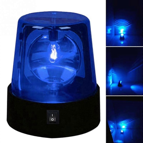 Industrielle LED Roterende Strobe Beacon Varsellys, Elektriske Roterende Signallys for Nødsituasjoner[HK] Blue