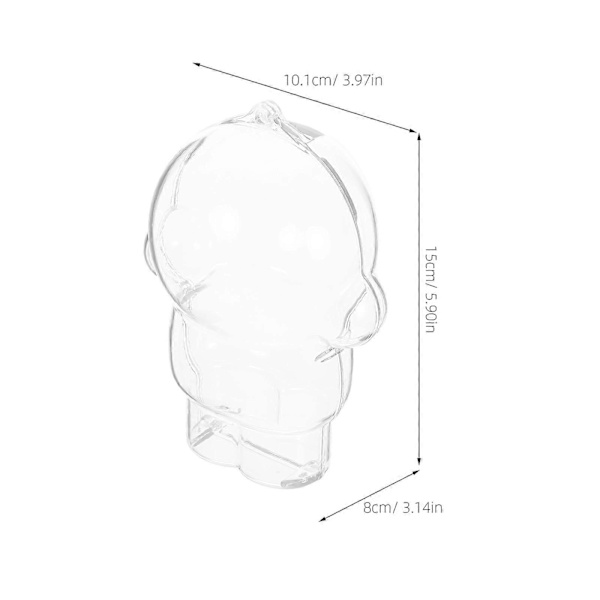 Dockskydd Transparent Displayfodral för Minifigurer[HK]