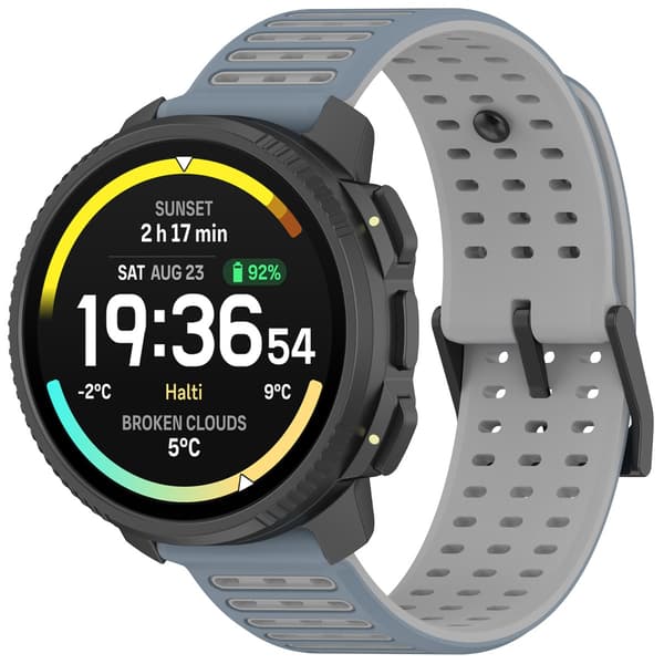 Urrem til Suunto Vertical 2 - 22 mm flydende silikonerem - Grå [HK]
