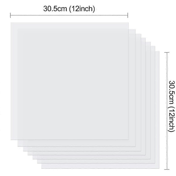 10 kpl 7Mil tyhjiä sapluunalevyjä, 12 x 12 tuuman Mylar-sapluunamateriaali & Silhouette-koneille [HK] As Shown