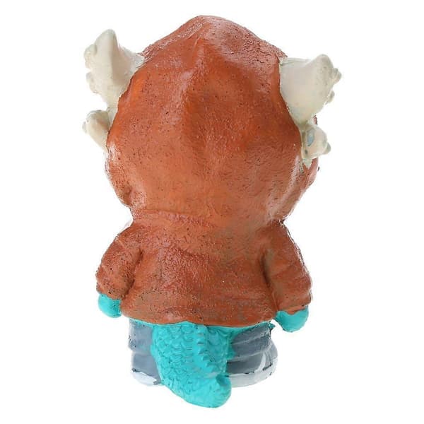 Halloween Elf Dinosaur Legetøj Cool Dragefigur Bordplade Statue Indretning Børnegave [HK] Coffee