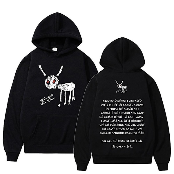 2024 Rapper Drake For All The Dogs Album Hoodie Hip Hop Trendy Mænd Kvinder Unisex Hoodies Sweatshirts Pullover Hooded Jumper Tops[HK] XL