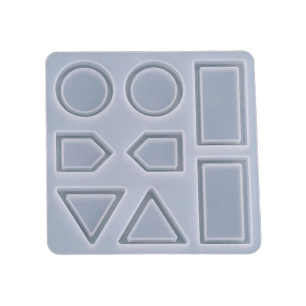 Gør-det-selv Epoxy Polygonal Øreringe Quicksand Mold Drop Lim Silikone Hjemmelavet Form