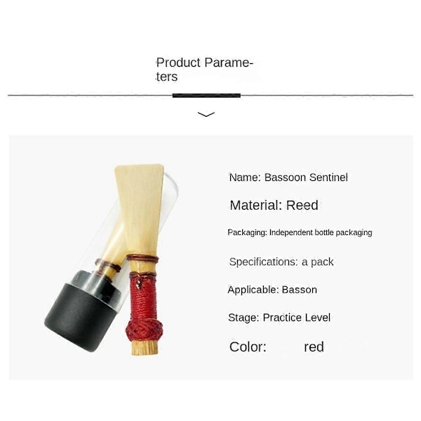 Fagot Rørblade, Fagot, Fløjte, Fagot Mundstykke, Musikinstrument Tilbehør, Fagot Tilbehør[HK] As Shown