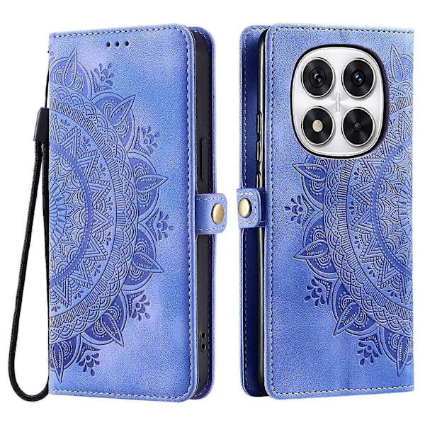 Lompakkokotelo Xiaomi Redmi Note 14 Pro 5G 14 Pro 5G Poco X7 5G nahkainen puhelinkuori Skin Feel Totem[HK] Multicolor Purple