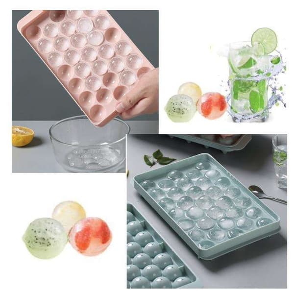 Højkvalitets 2-pak chokoladeform sæt (Isbollar/Iskulor/Kulor/Isform)[HK] multifärg multicolor