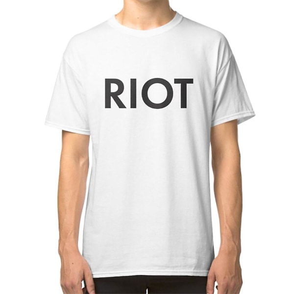 RIOT svart T-skjorte[HK] white L