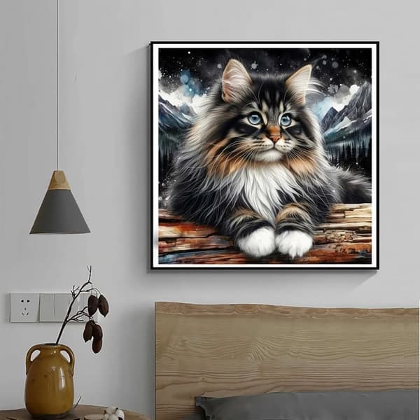 Gør-det-selv 5D Diamantmaleri Fuld Borekit 35x35cm[HK]