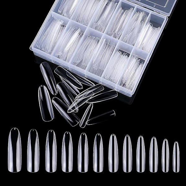 HK  Nagelsalong Prestanda Transparent Färg Spetsig Oval Rörform Trapetsoid Round head