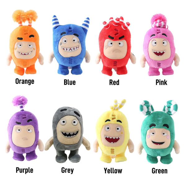 Oddbods plysj tegneseriefigurer dukker bløde søde bobler Oddbods plysj legetøj[HK] Blue