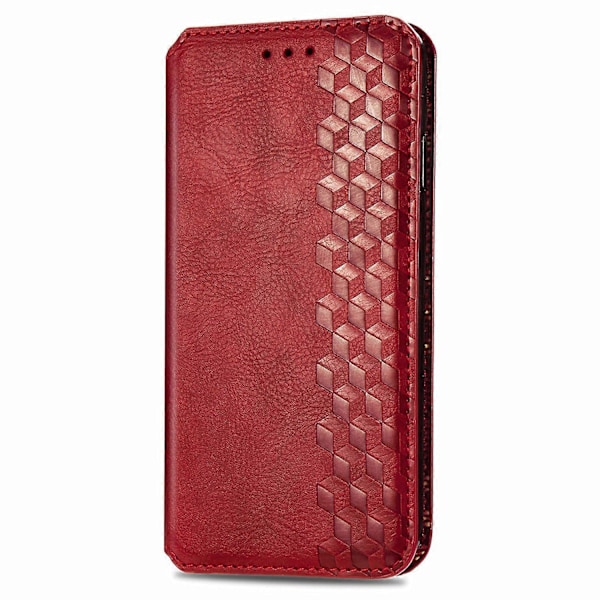 Samsung Galaxy A05s 4G Nahkakotelo, kohokuvioitu vinoneliökuvio, lompakkokotelo [HK] Style D Multicolor