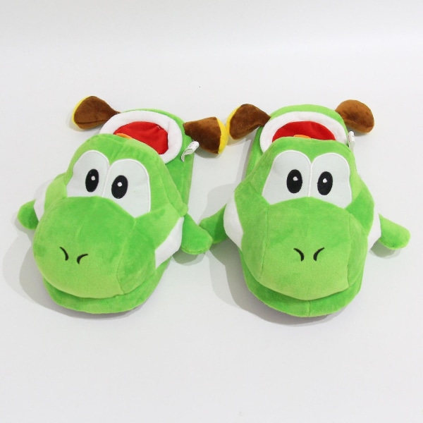 Super Mario Bros Yoshi Tegneserie Morsomme Toesko Gutter Jenter Par Barn Husholdning Gulv Kreative Menn Vinter Hjem Bomulls Toesko [HK] Yoshi