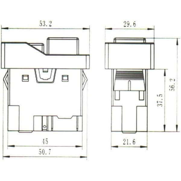 KLD-28A Vattentät magnetisk tryckknappsbrytare med överspänningsskydd, 220V, IP55[HK]