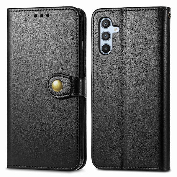 Samsung Galaxy A56 5G -kotelo, nahkainen puhelinkotelo lompakkotelineellä ja rannehihnalla - Vihreä[HK] Black Multicolor