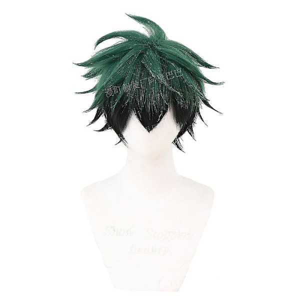 2023 Anime My Hero Academia Cosplay Kostyme Midoriya Izuku Voksen Menn Bukse Frakk Belte Parykk Dresser Halloween Kostyme[HK] S wig only