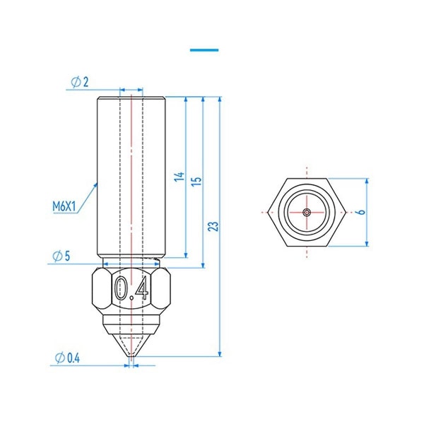 K1 Munstyckssats 3d-skrivarmunstycken, Härdat Stålmunstycke Koppar Legering Extrudermunstycken För K1, K1 Ma([HK])