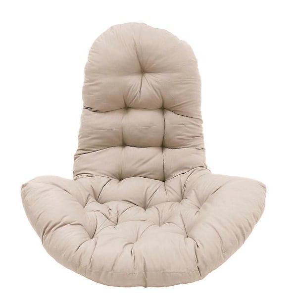 Hängande Äggstol Tjock Sittdyna Gungstol Kudde, Beige[HK]