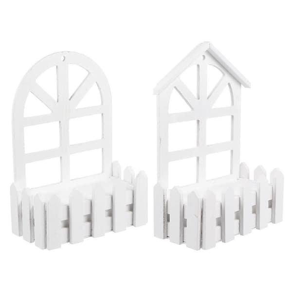 Blomkorg i trä Blomkruka Dekor för Växter Dekor 2st[HK]