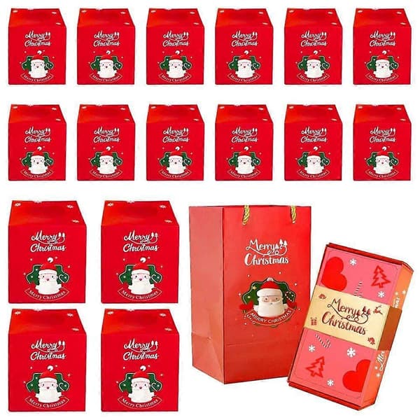 10/12/16/18PCS Vikbar Hoppande Presentförpackning DIY God Jul Rött Kuvert Presentförpackning Födelsedagsförslagsbox Kreativ Exploderande Box[HK] C