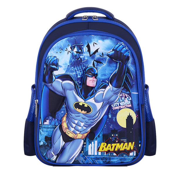 Barnryggsäck Marvel Dc Disney Captain America Batman Cars Lightning Mcqueen Student School Bag Rucksack[HK] Batman