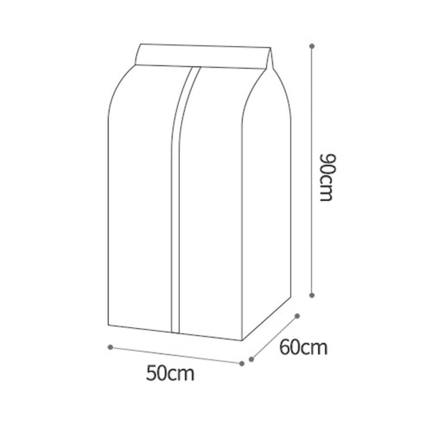 HK  Suuri kukkakuvioinen vaatepussi Ripustettava vaatepussi Pölysuoja Kaapin takkipussi A 60*50*90cm