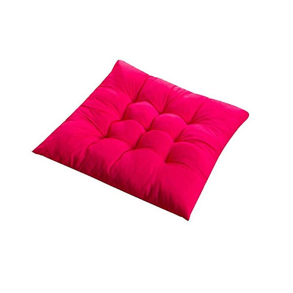 40x40cm Mjuk Sittdyna i Fast Färg, Kvadratisk, Tjock, Matplatsstol Dekoration XC[HkkK] Wine Red