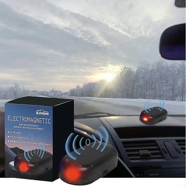 2 stk. Elektromagnetisk snefjernelse, Elektromagnetisk molekylær interferens frostsikring snefjernelsesinstrument [HK]