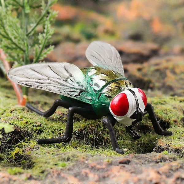 Simulerade flugor leksakssamling miniatyr flugmodell för flickor och barn
