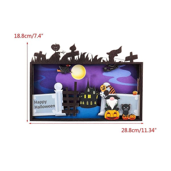 Halloween Trepynt Gresskar Spøkelsesvedheng Halloween Festdekorasjon[HK] 2