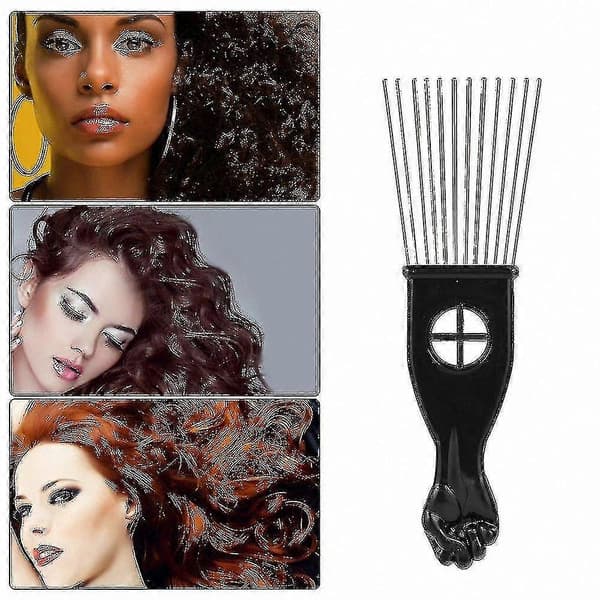 3-pack metallhårplockar för afro och stylingkamverktyg [HK]
