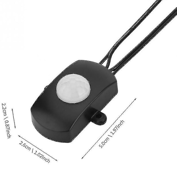 HKK 5a Dc5-24v Mini Usb Pir Infrarød Bevægelsessensor Detektor Automatisk S Til Led Lysstrimmel Intell