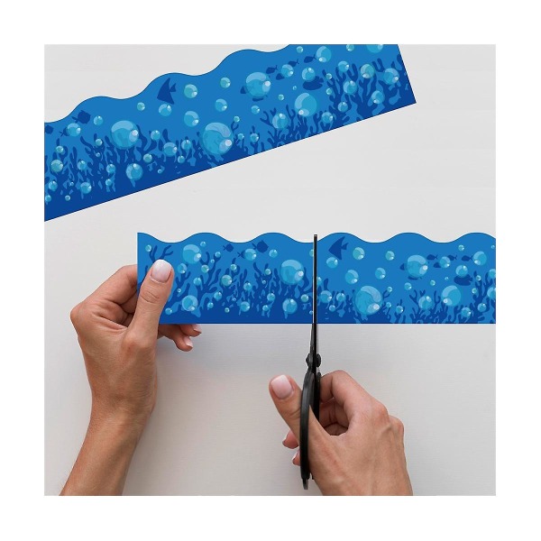 20m blå anslagstavla kanter klistermärken bubbelmönster anslagstavla svarta tavlan dekorationstavla([HK])