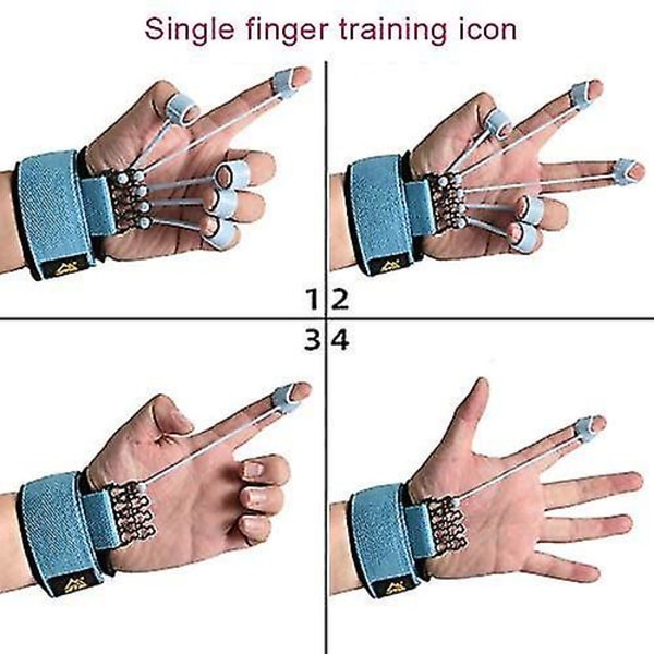 Finger Grip Strength Trainer, Finger Exercise 40lb Hand Extensor Curl([HK])