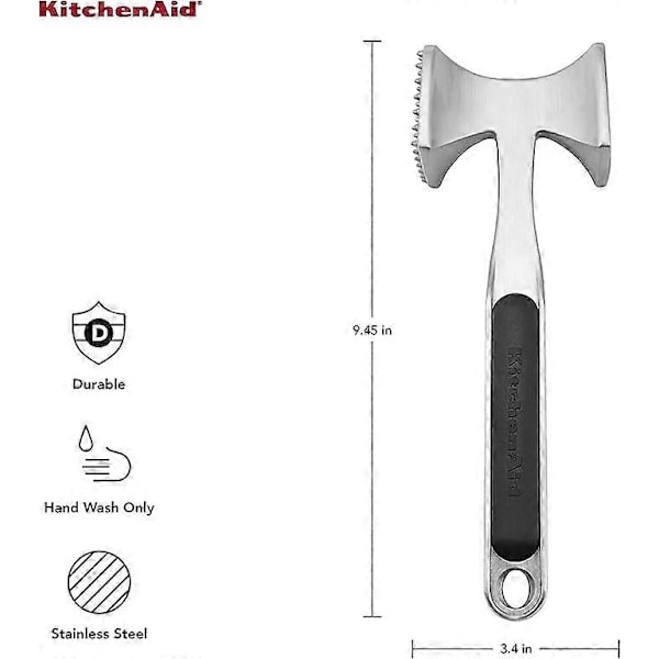 Sort, KitchenAid Gourmet Kødhammer, One Size[HK]