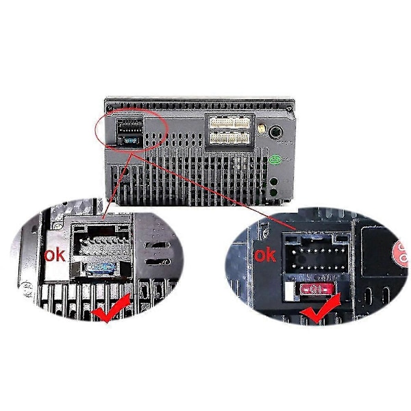 Virtaliitin 2 Din auton Android-radiokaapeli universaali [HK] Reversing cable