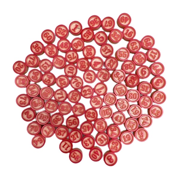 90 Stykker Bingo Spillebrikker Vintage Bingo Chips til Fester Familier Festivaler[HK] diameter 1.8cm multi