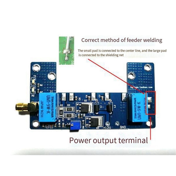 Rf-förstärkarkort Handset-förstärkarkit Handset-förstärkare Pcb Handset-förstärkare Lösa delar Walkie([HK])