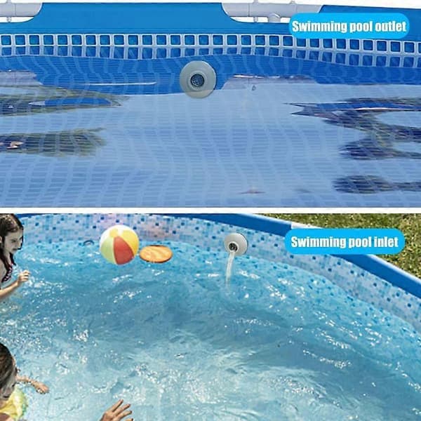 Byte av poolutloppskontakt Poolsilkontakt Robust konstruktion Poolreservdelar för trädgårdspool [HK] Gray