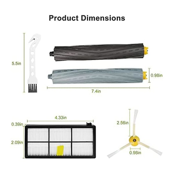 Reservedele til 800 900 Serie 805 860 870 871 880 890 891 960 980 981 985 Hepa-filtre Rolle Hy[HK]